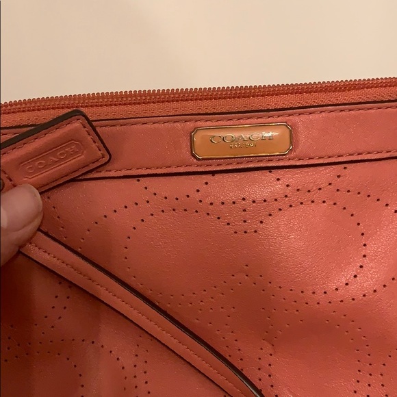 Pink Leather Coach Wristlet! - Picture 9 of 11